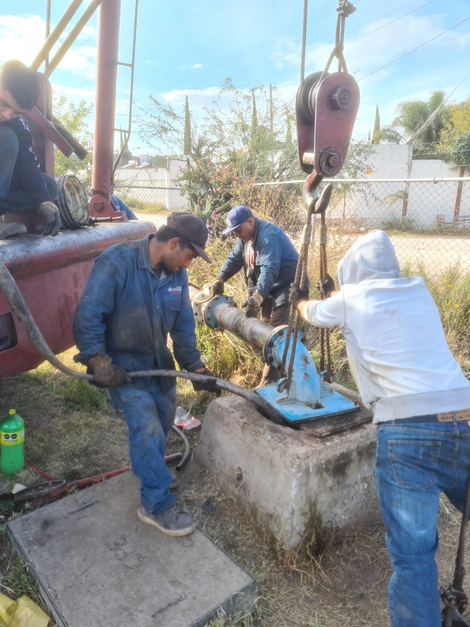 Con mejoras en el equipo de bombeo Interapas reanuda operaciones en el pozo “Arboledas del Aguaje”