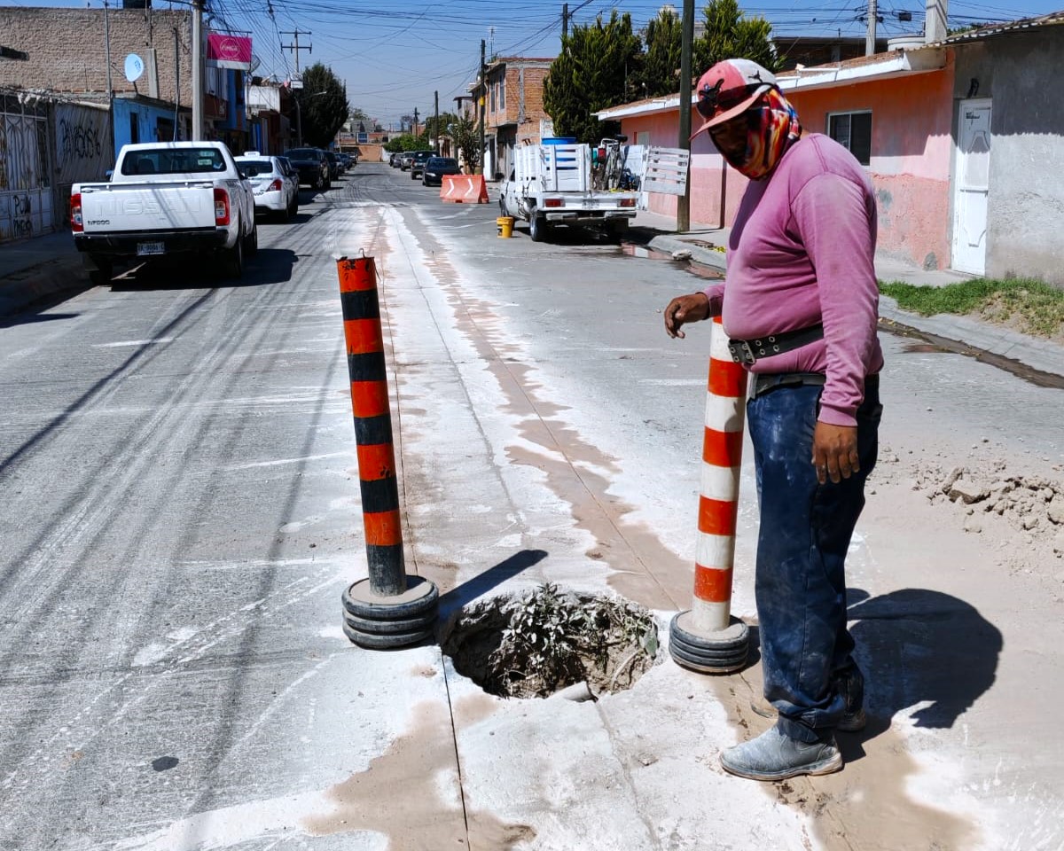 Gracias al programa “Acaba tu deuda de una vez” se realizan obras sanitarias en Soledad de Graciano Sánchez.