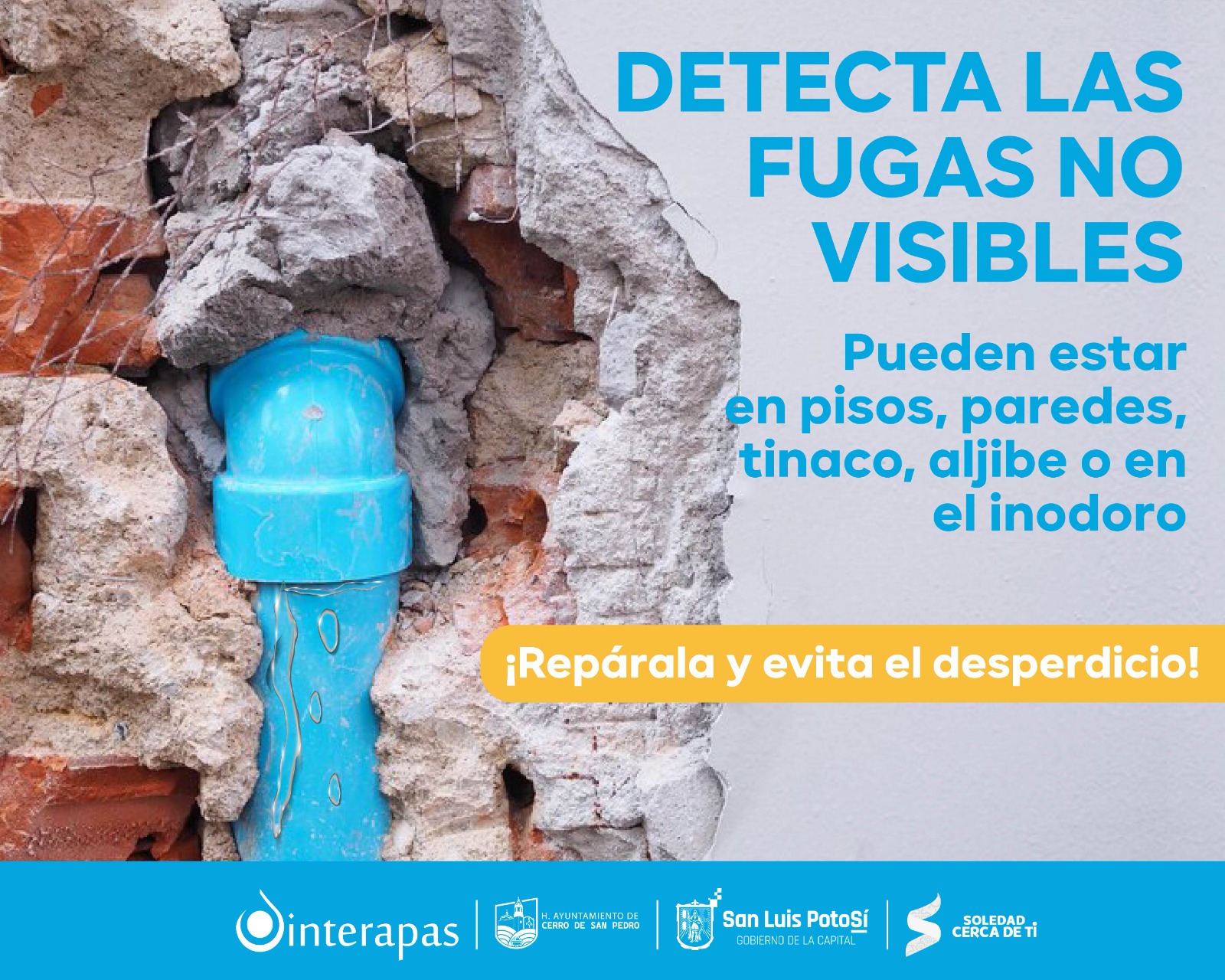 Fugas no visibles en el hogar pueden desperdiciar al menos 200 litros por semana
