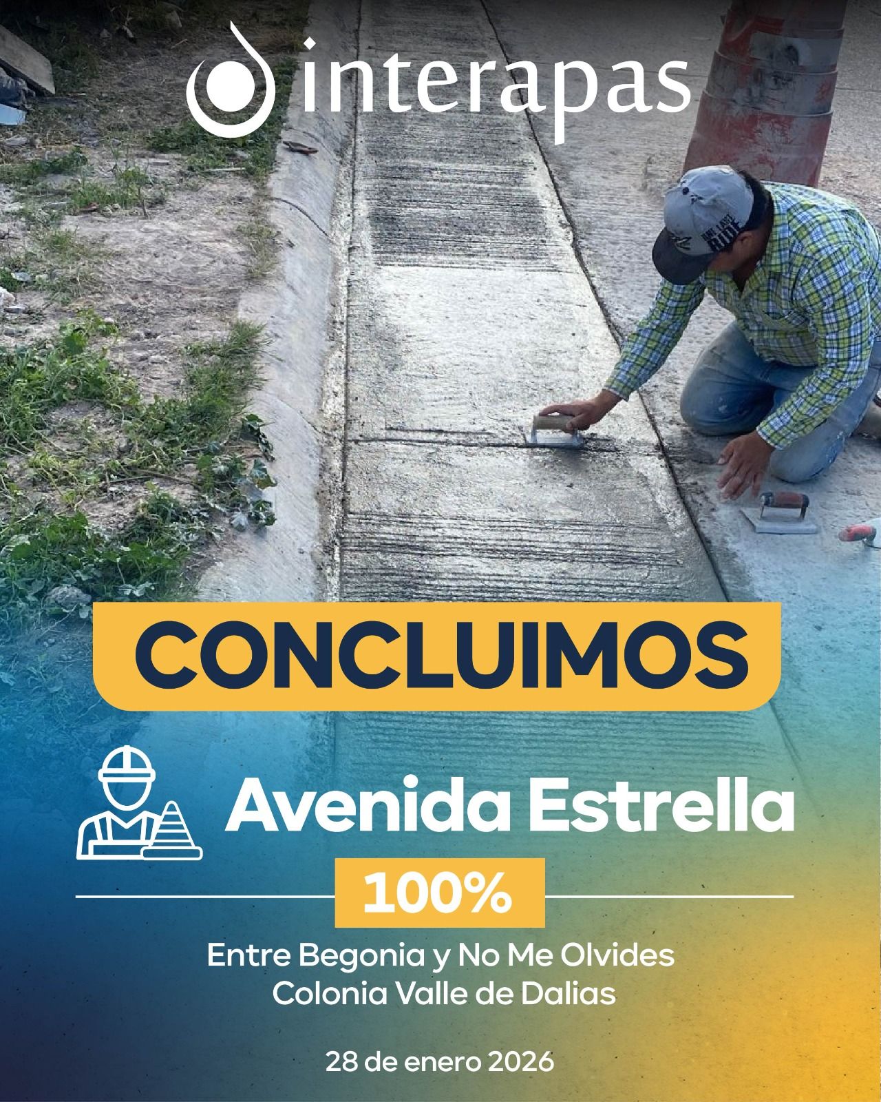 ⁠Interapas mejora la red sanitaria de Avenida Estrella en Valle de Dalias