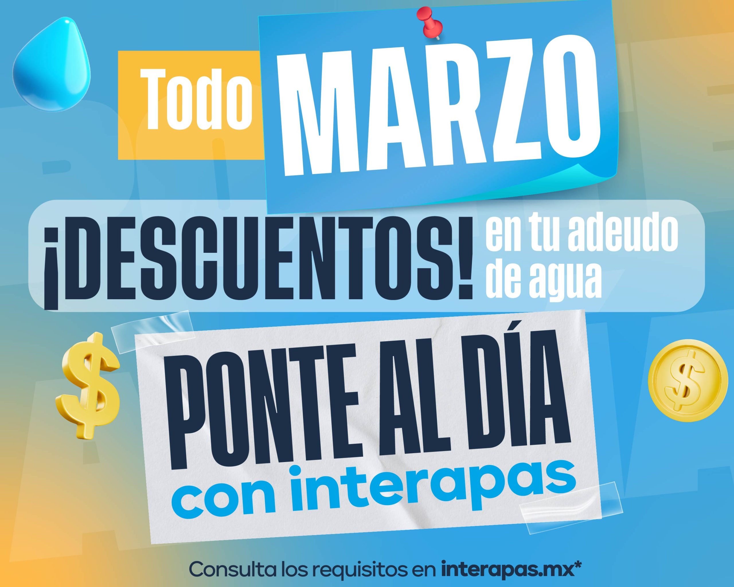 Usuarios aprovechan el programa “Ponte al día con INTERAPAS”