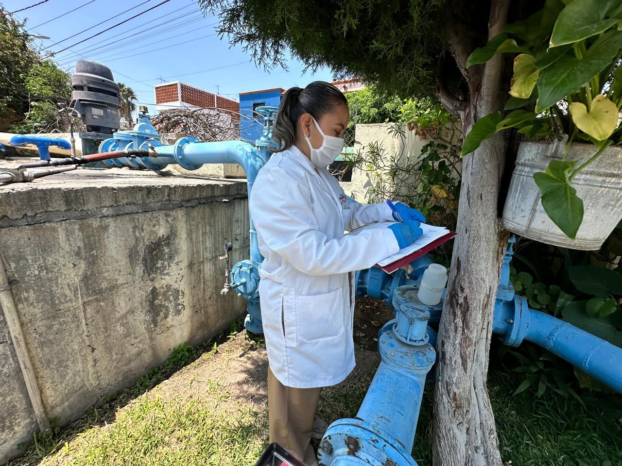 Interapas garantiza calidad de agua en San Ángel