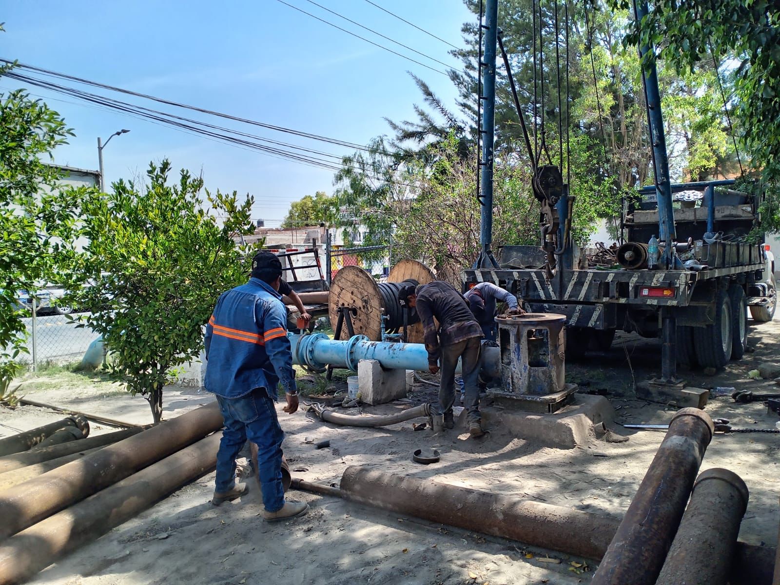 Coordinación entre Interapas y Soledad agiliza rehabilitación del pozo Praderas del Maurel